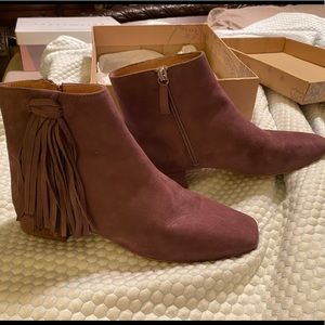 Lilac/Purple Free People Ankle Boots with box